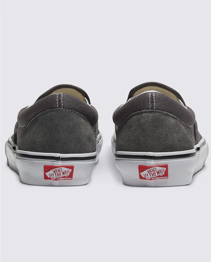 SKATE SLIP-ON - PEWTER/WHITE