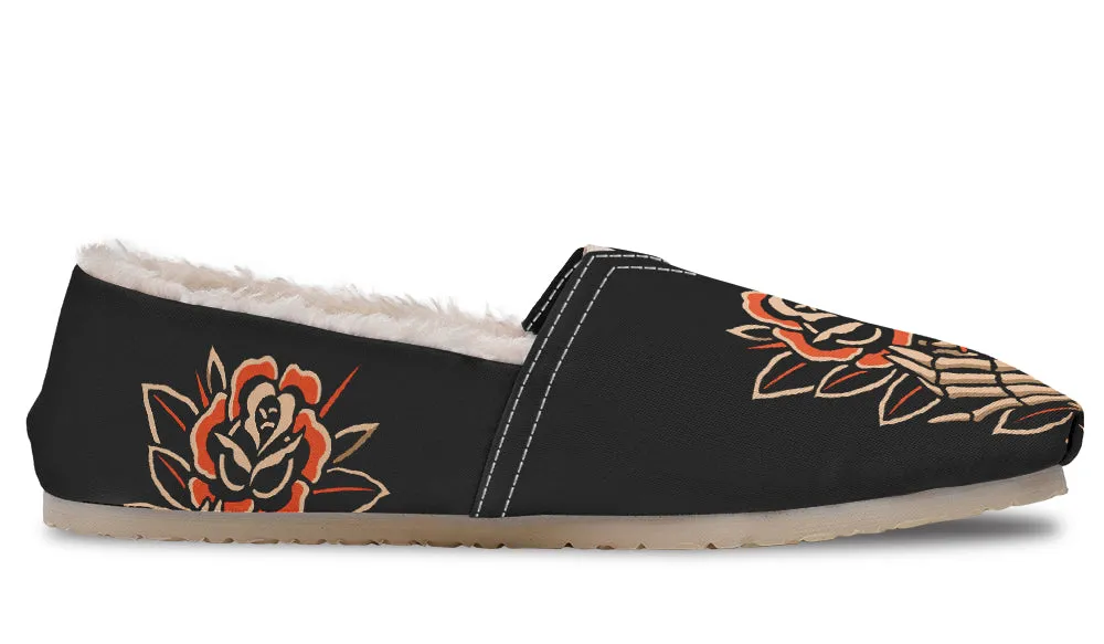 Skeleton Hands Winter Casual Shoes