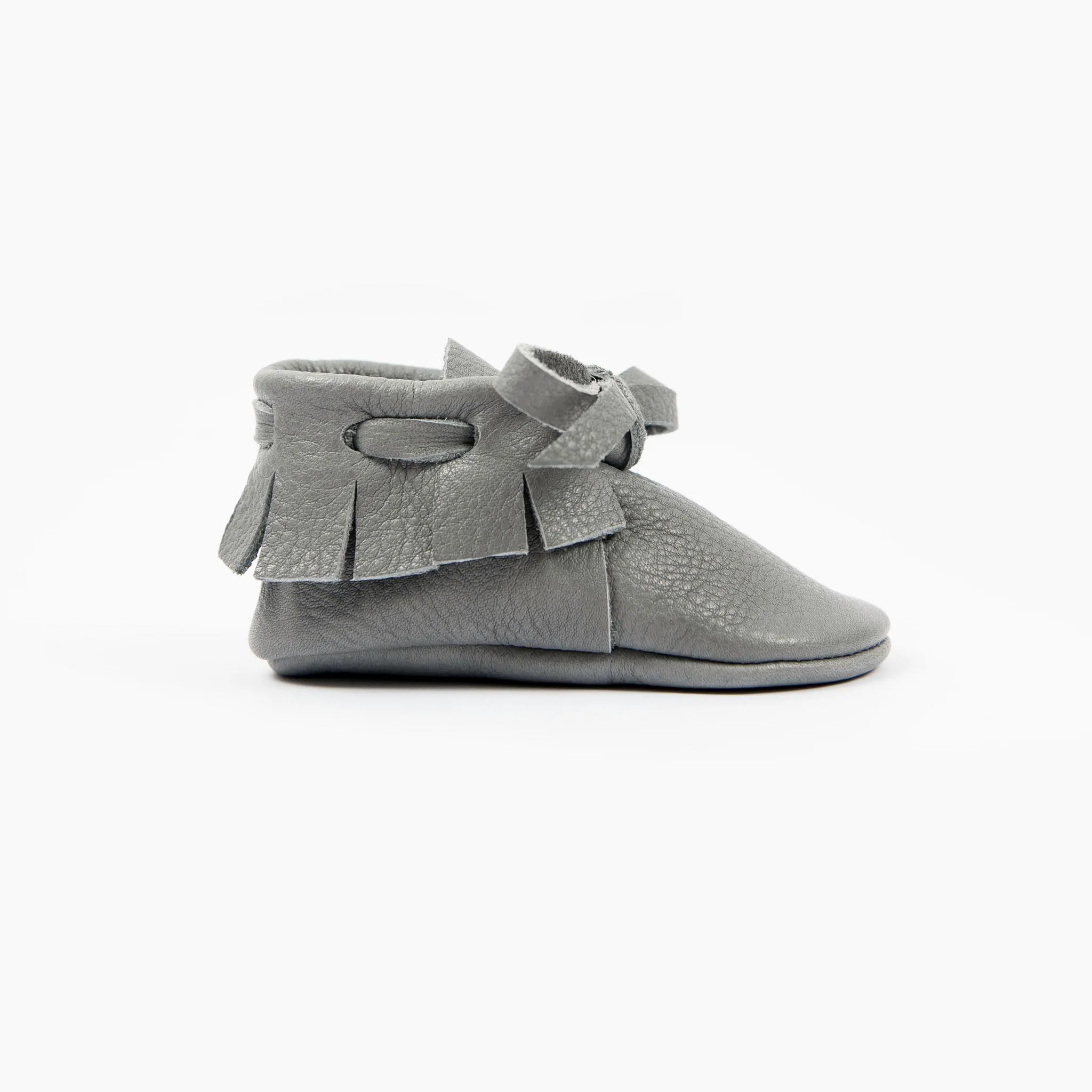 SLATE LACED MOCCASINS