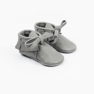 SLATE LACED MOCCASINS