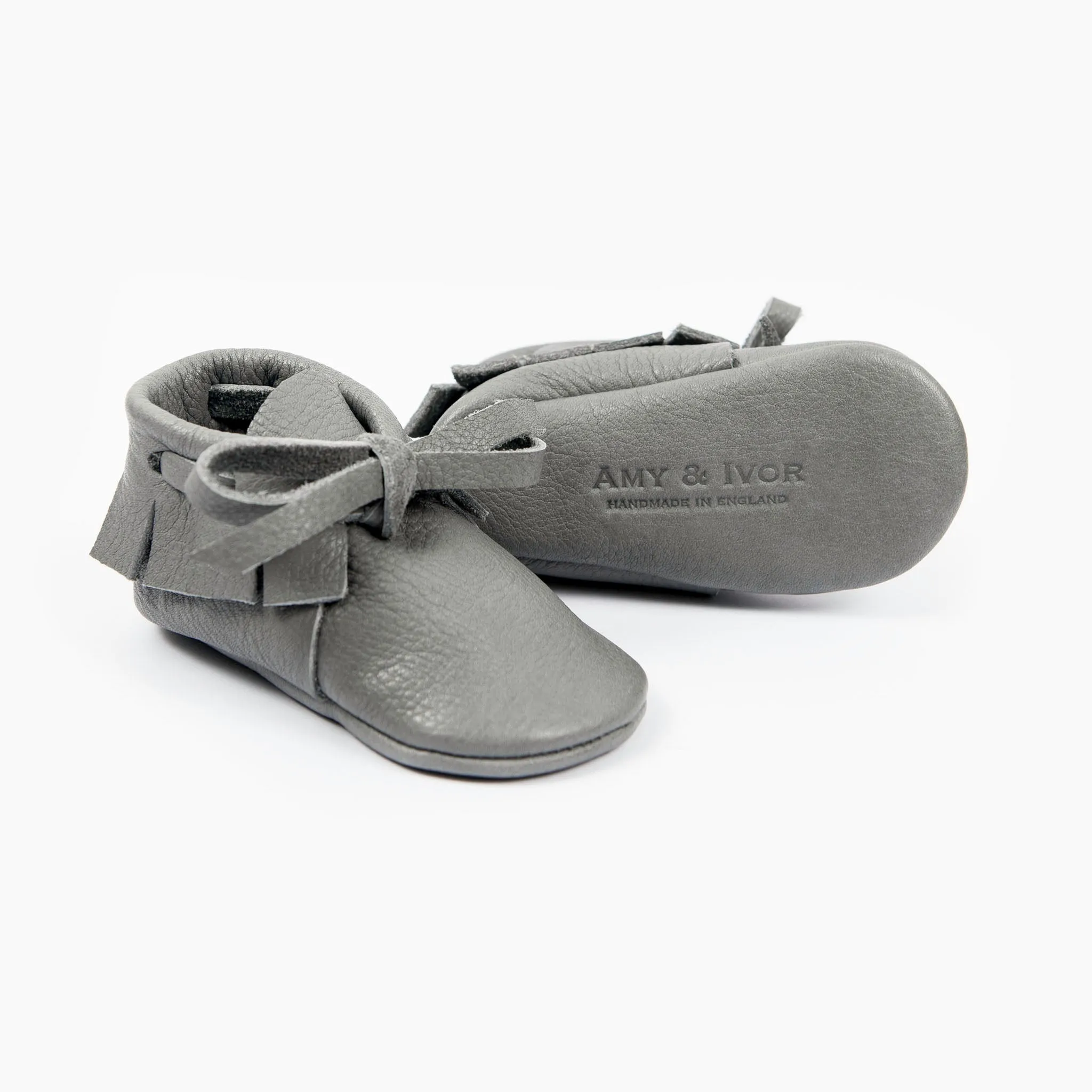 SLATE LACED MOCCASINS