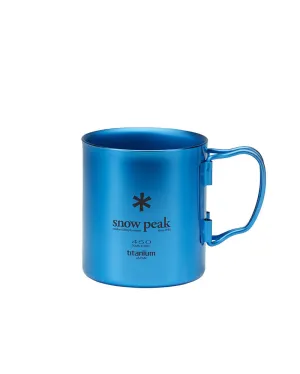 Snow Peak - Titanium Double Wall Mug 450 - Blue