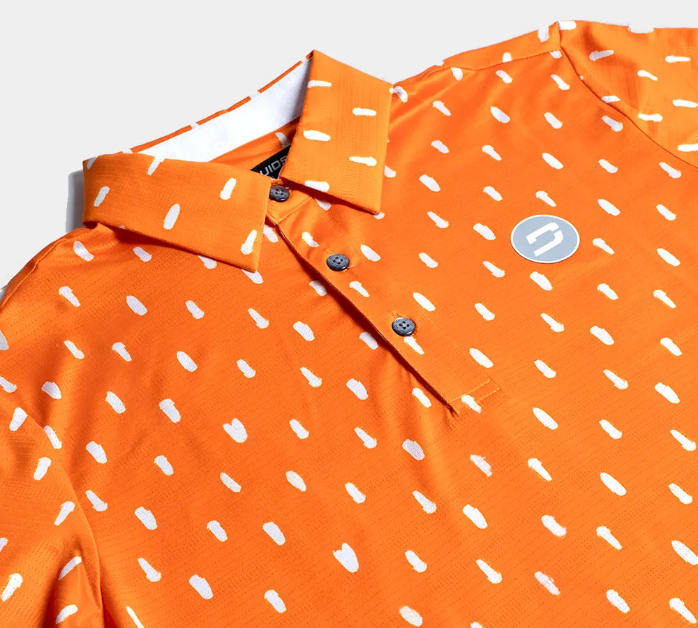 SPLATTER POLO - ORANGE