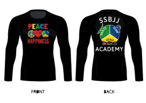 SSBJJ "Peace, Love, Happiness" Rash Guard PRE-ORDER