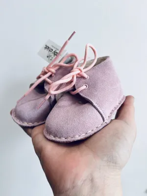 Suede Shearling Booties (made in Italy) // 6-12M