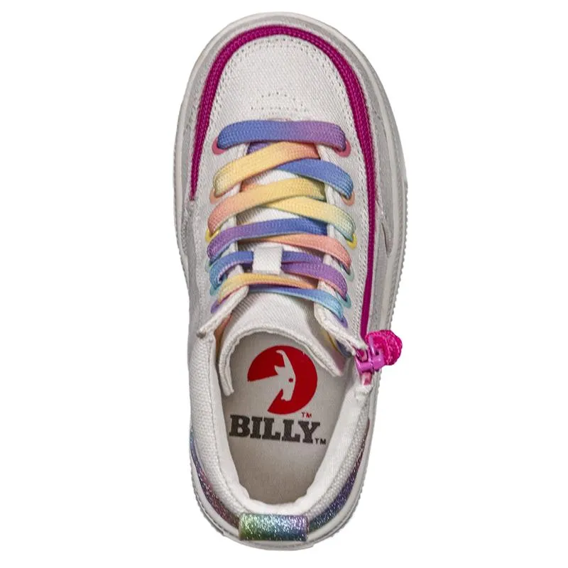 Toddler White Rainbow Billy Classic Lace Highs