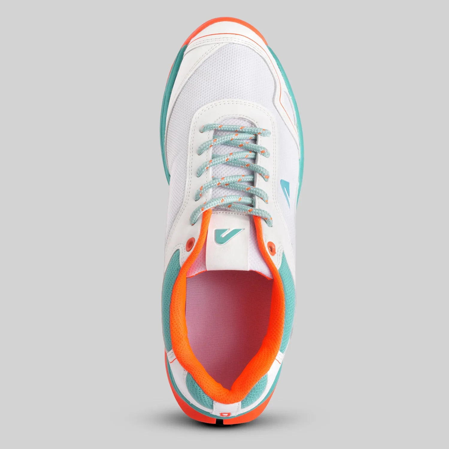 TurfPro Cricket Shoes - Mint-Orange