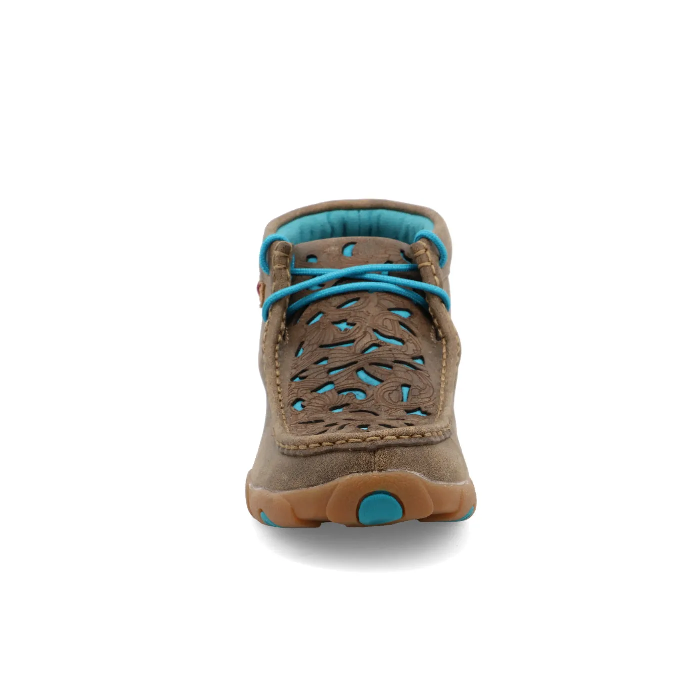 Twisted X Women's Brown/Turquoise Round Toe Chukka Driving Moc