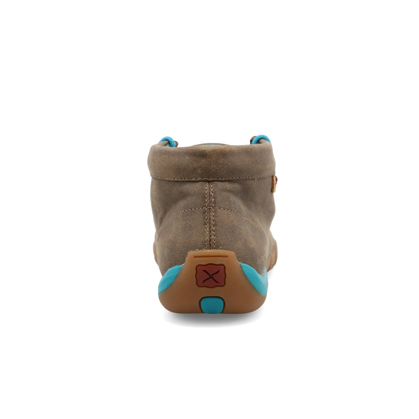 Twisted X Women's Brown/Turquoise Round Toe Chukka Driving Moc