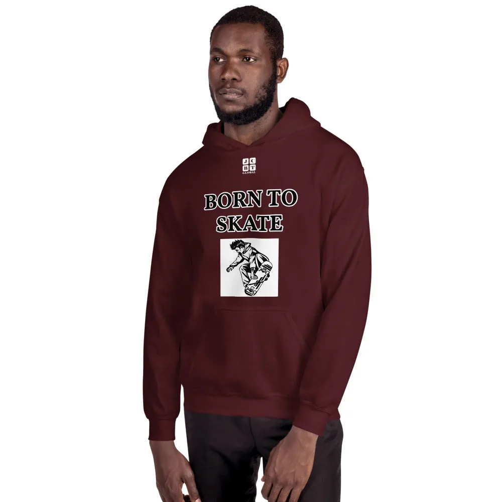 Unisex Hoodie "1041-0071 Born To Skate (White Logo)"