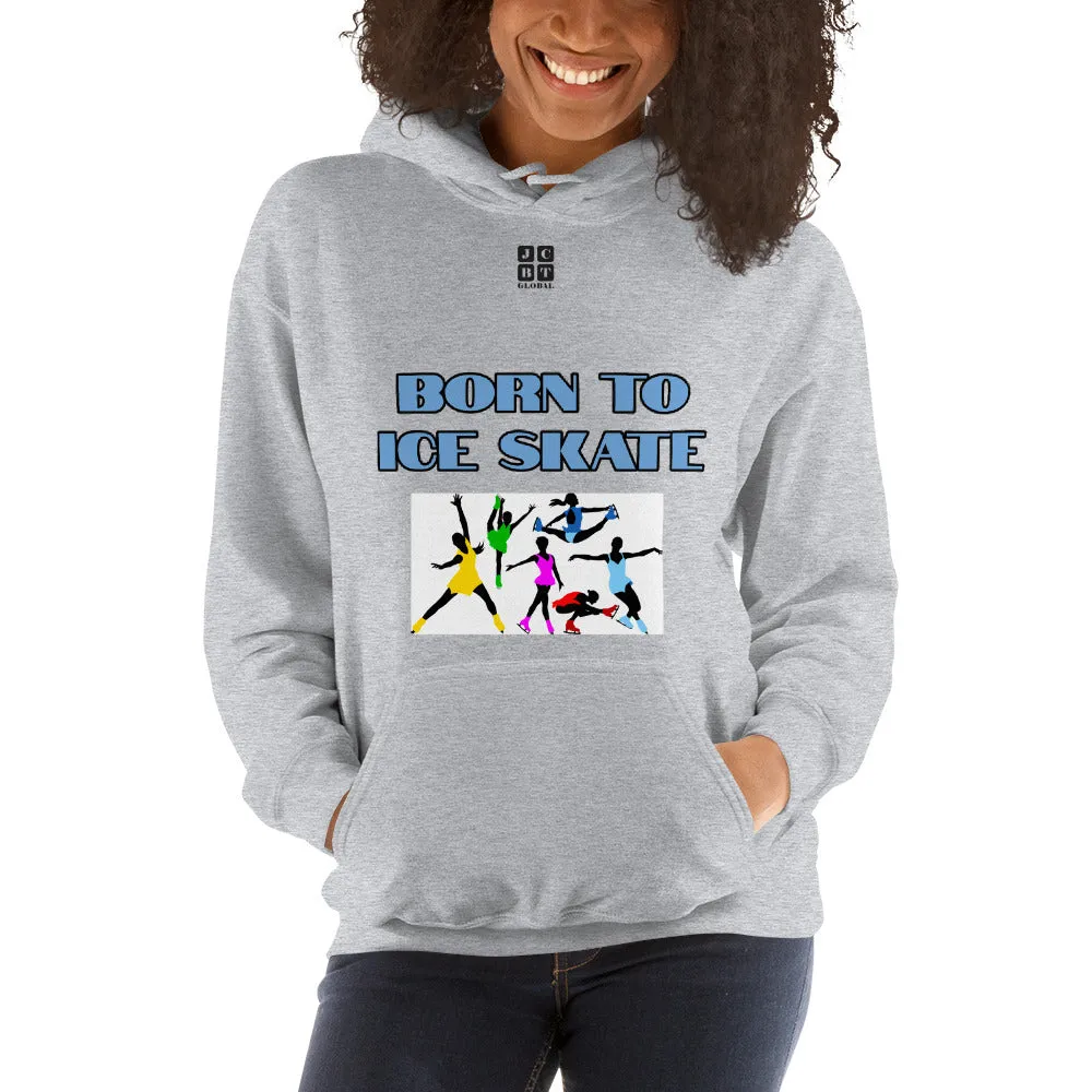 Unisex Hoodie "2041-0041 Born To Ice Skate (Black Logo)"