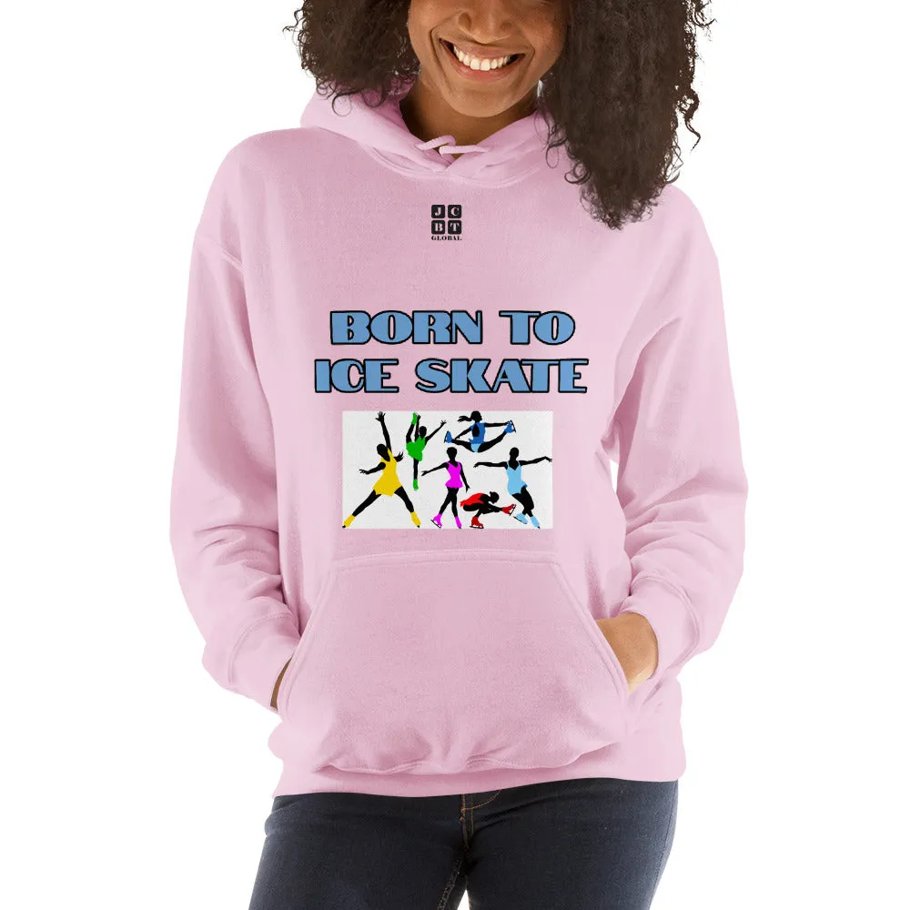 Unisex Hoodie "2041-0041 Born To Ice Skate (Black Logo)"