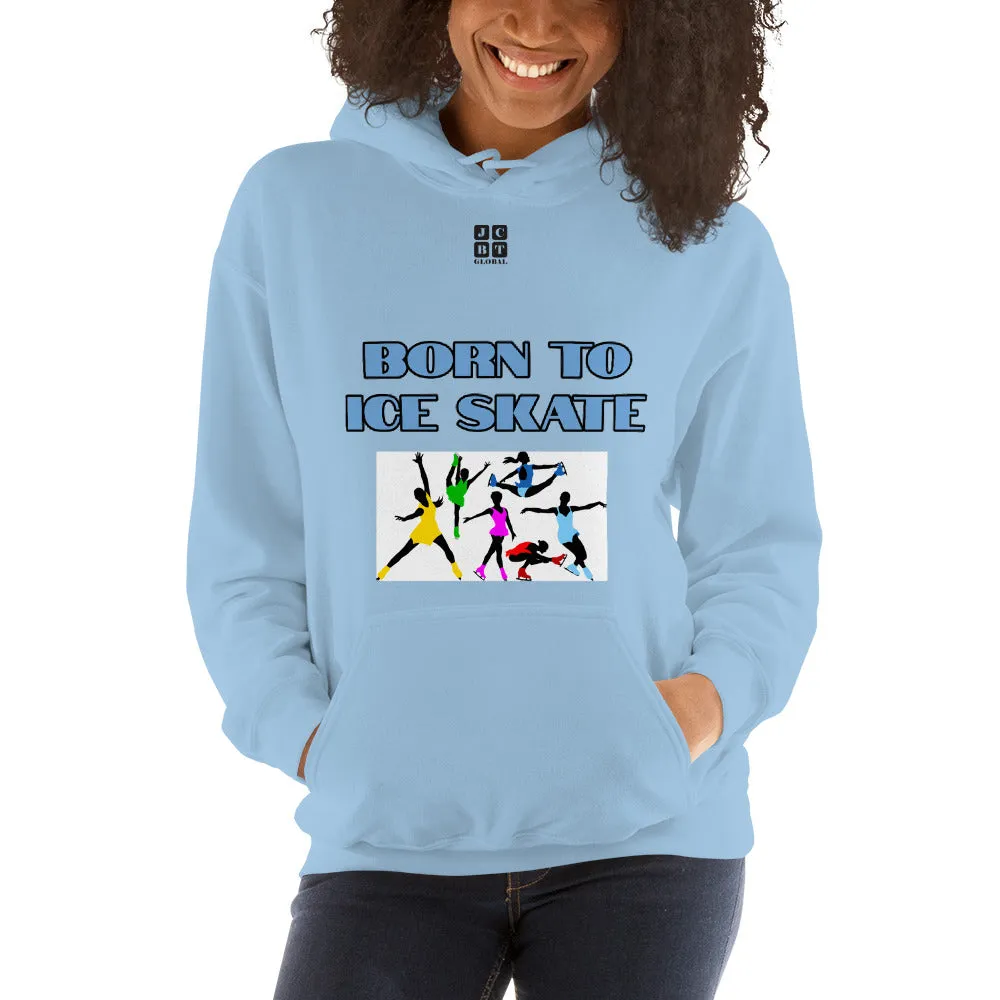 Unisex Hoodie "2041-0041 Born To Ice Skate (Black Logo)"