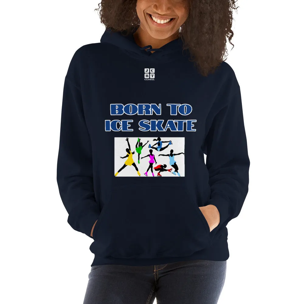 Unisex Hoodie "2041-0041 Born To Ice Skate (White Logo)"
