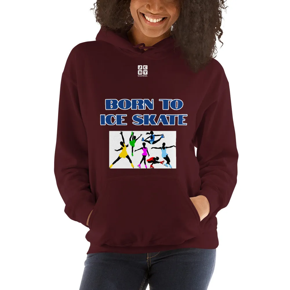 Unisex Hoodie "2041-0041 Born To Ice Skate (White Logo)"