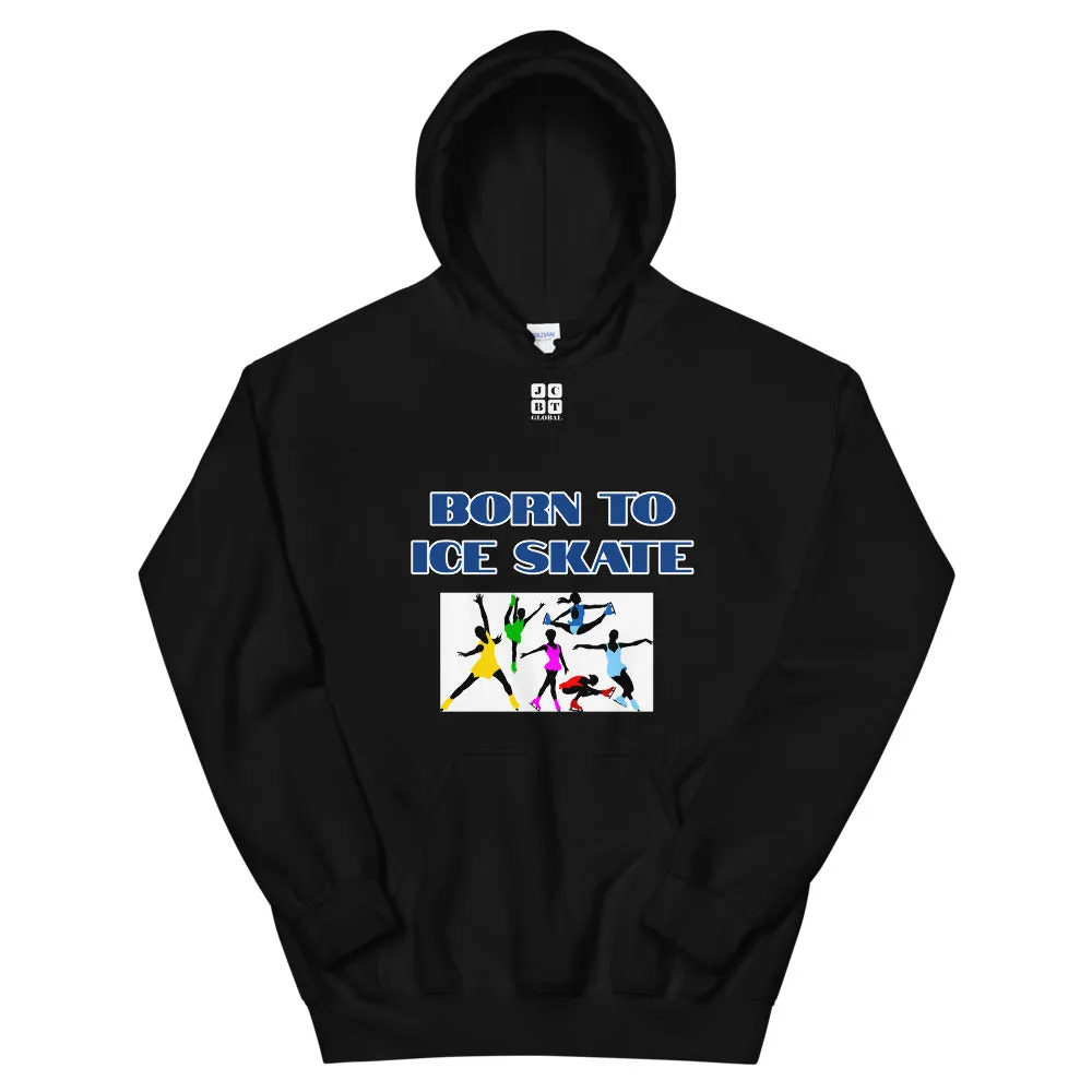 Unisex Hoodie "2041-0041 Born To Ice Skate (White Logo)"