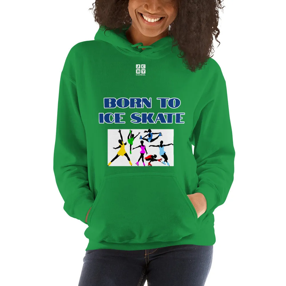 Unisex Hoodie "2041-0041 Born To Ice Skate (White Logo)"
