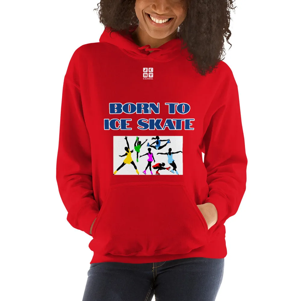 Unisex Hoodie "2041-0041 Born To Ice Skate (White Logo)"