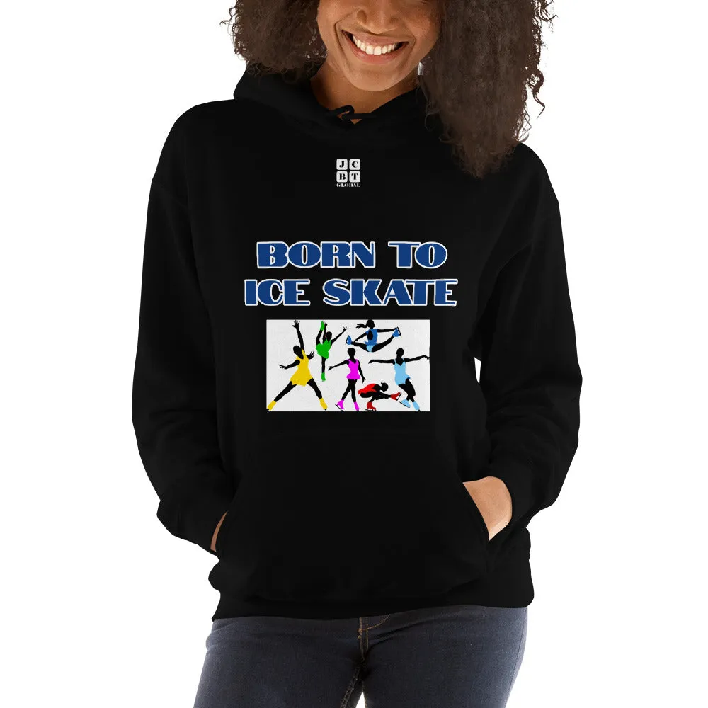 Unisex Hoodie "2041-0041 Born To Ice Skate (White Logo)"