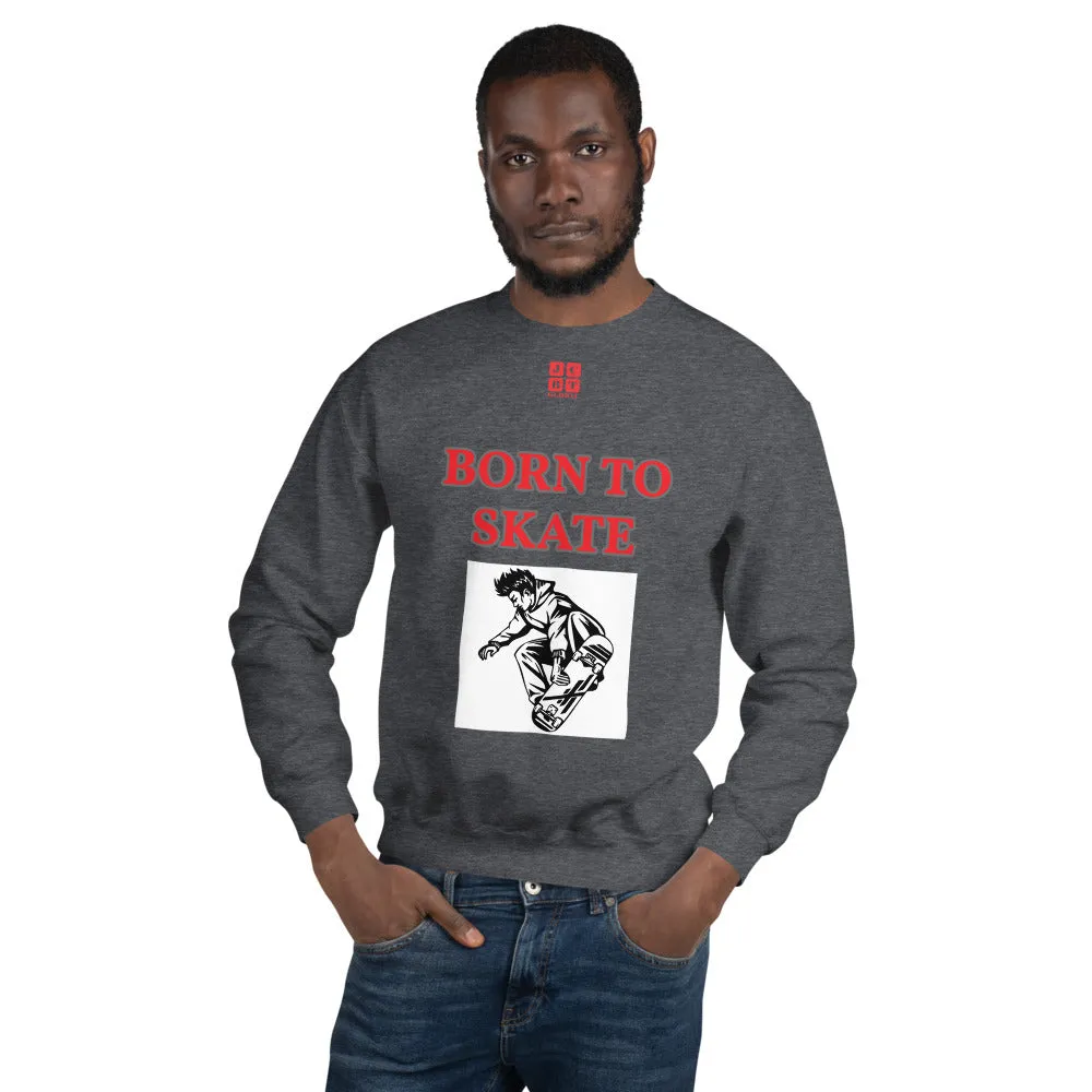 Unisex Sweatshirt "1031-0071 Born To Skate (Red Logo)"