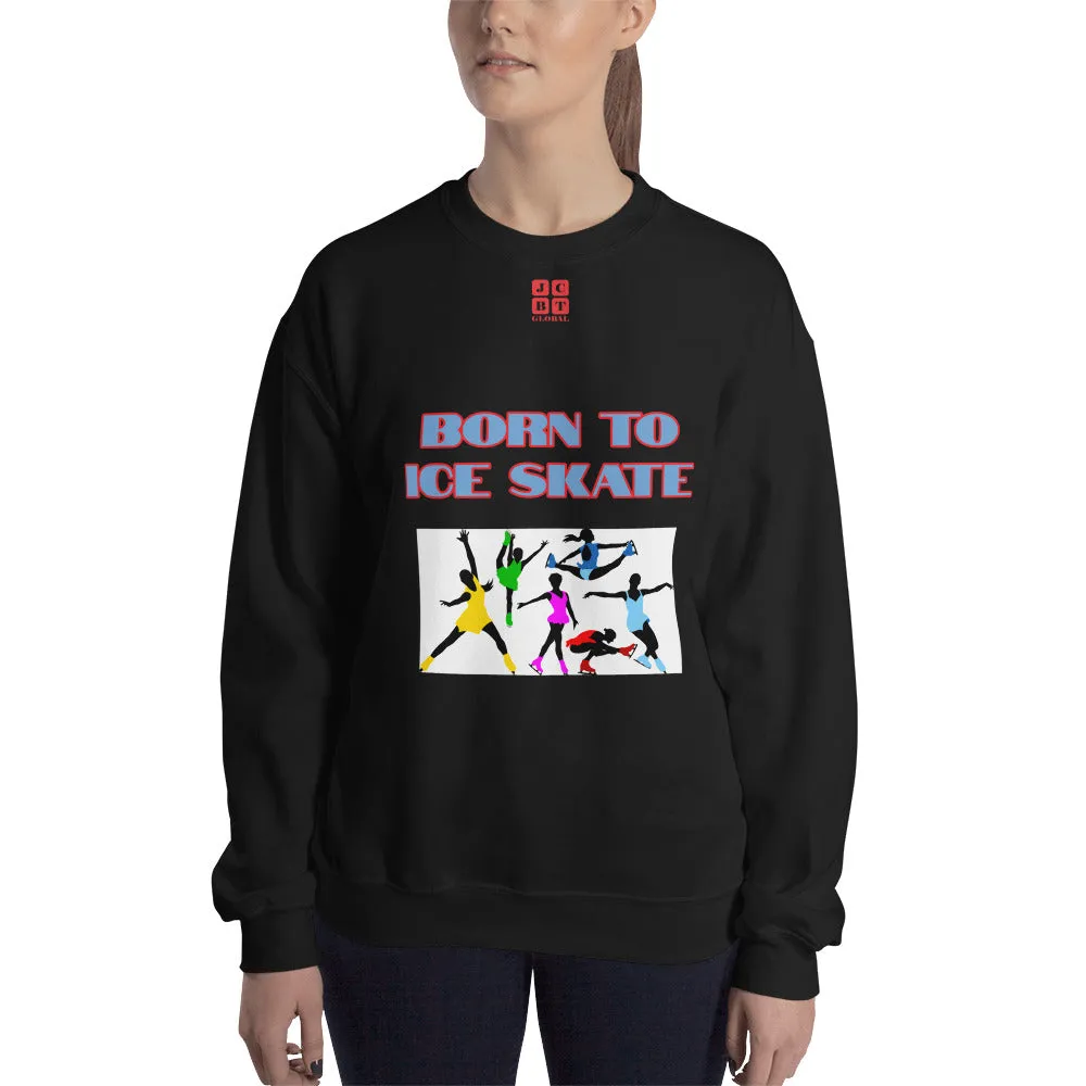 Unisex Sweatshirt "2031-0041 Born To Ice Skate (Red Logo)"