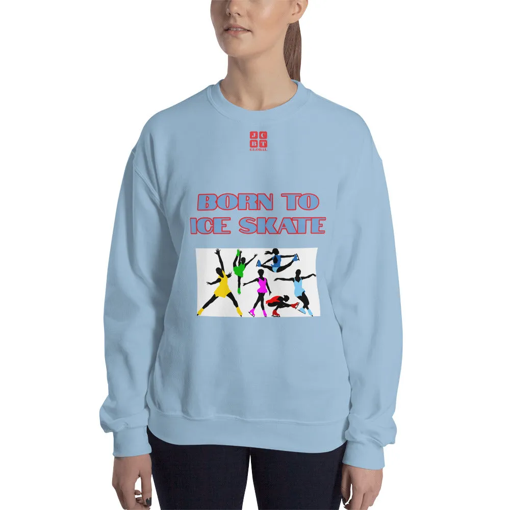 Unisex Sweatshirt "2031-0041 Born To Ice Skate (Red Logo)"