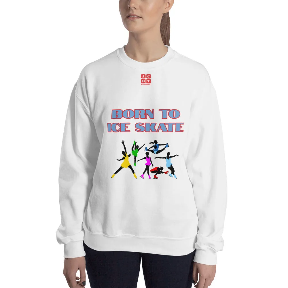 Unisex Sweatshirt "2031-0041 Born To Ice Skate (Red Logo)"