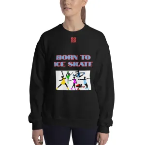 Unisex Sweatshirt "2031-0041 Born To Ice Skate (Red Logo)"