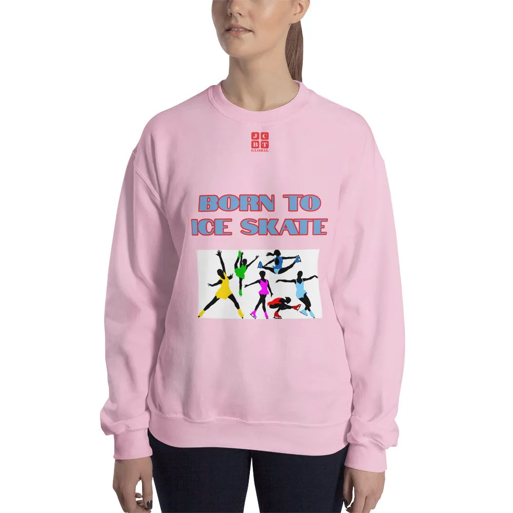 Unisex Sweatshirt "2031-0041 Born To Ice Skate (Red Logo)"