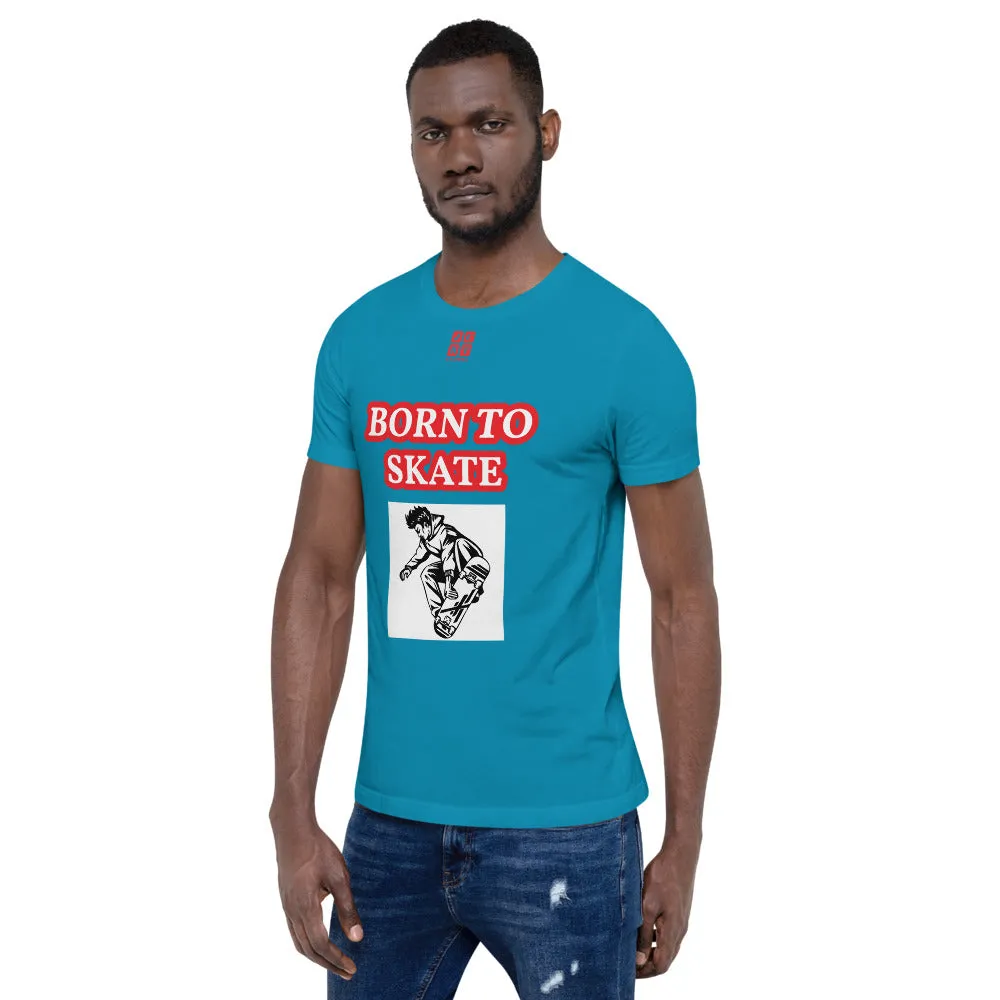 Unisex t-shirt "10101-0071 Born To Skate (Red Logo)"