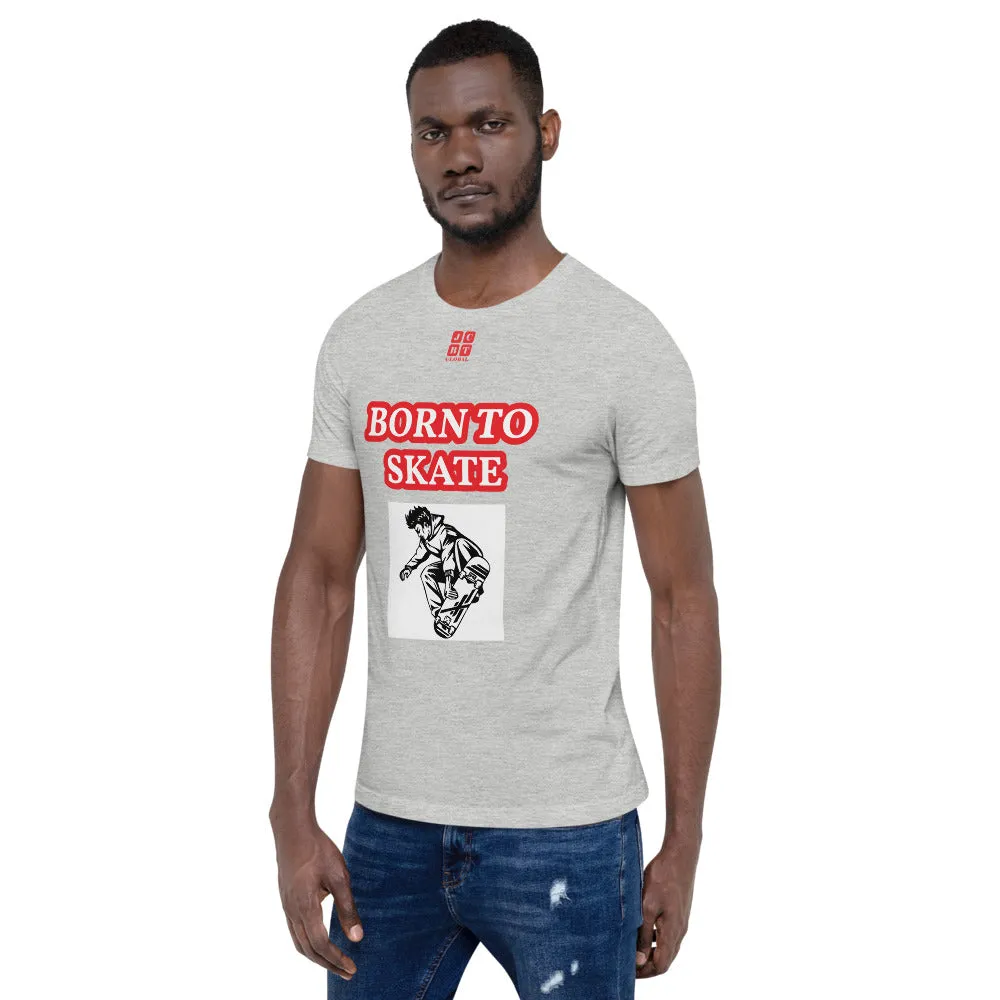 Unisex t-shirt "10101-0071 Born To Skate (Red Logo)"