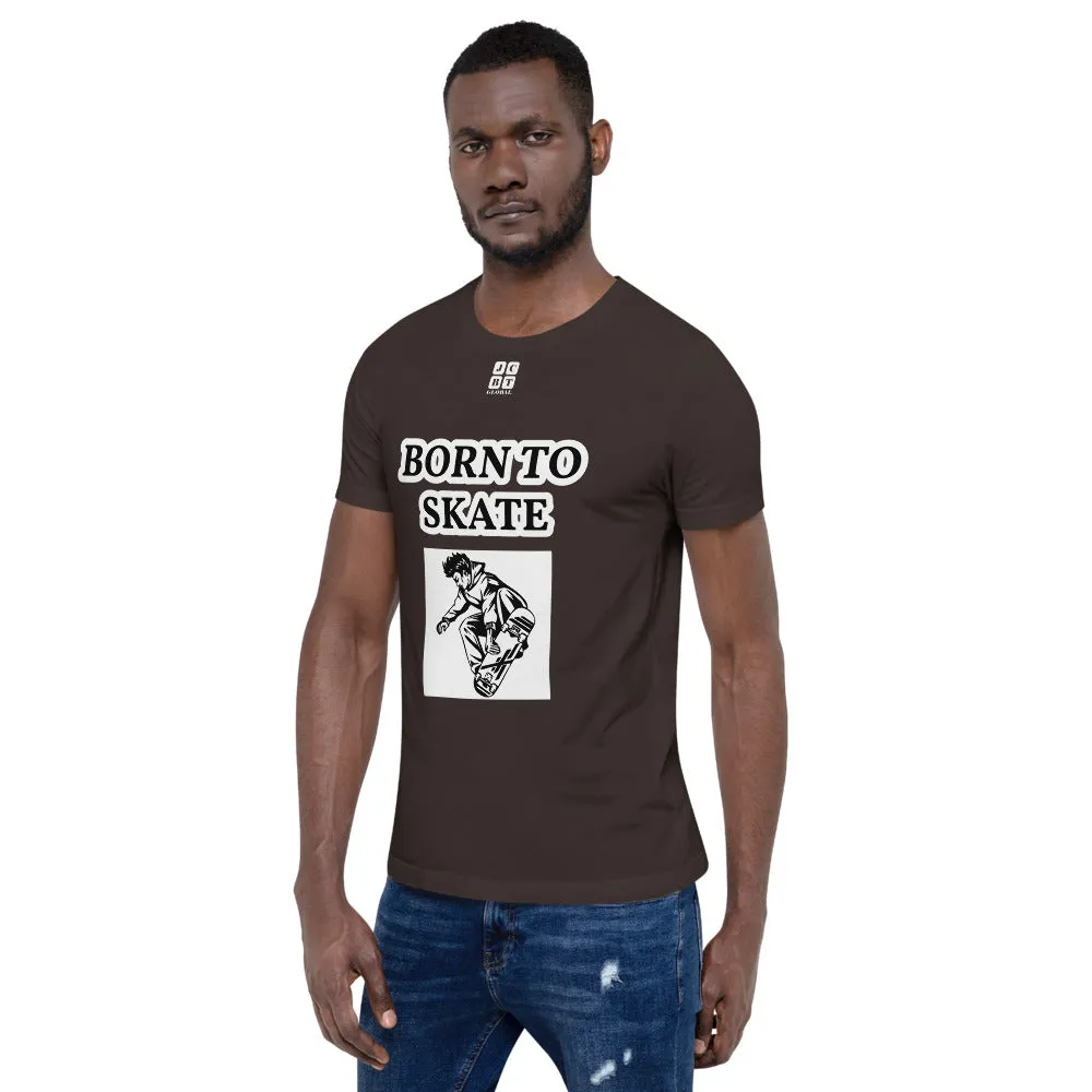 Unisex t-shirt "10101-0071 Born To Skate (White Logo)"