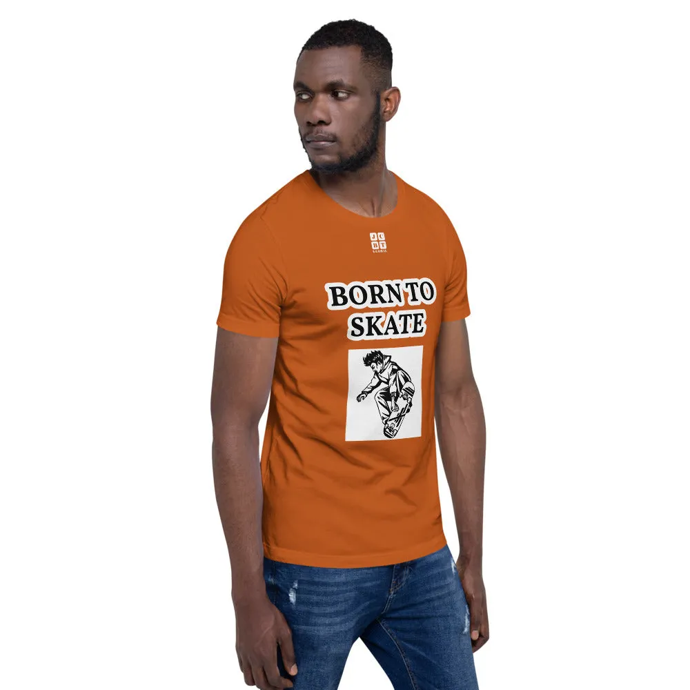 Unisex t-shirt "10101-0071 Born To Skate (White Logo)"