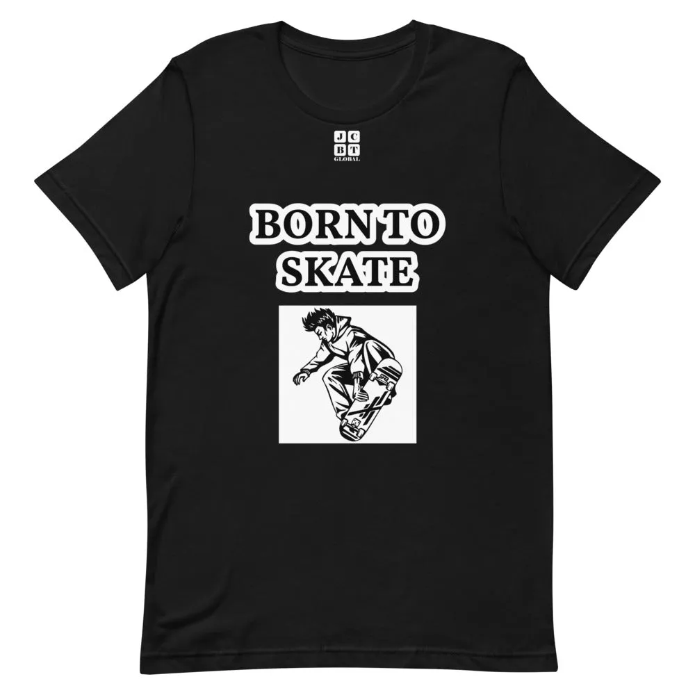 Unisex t-shirt "10101-0071 Born To Skate (White Logo)"
