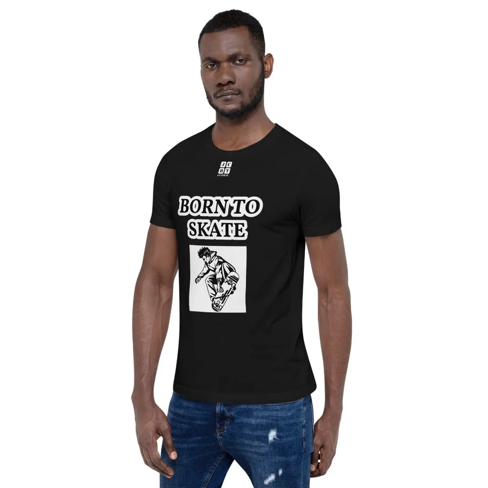 Unisex t-shirt "10101-0071 Born To Skate (White Logo)"