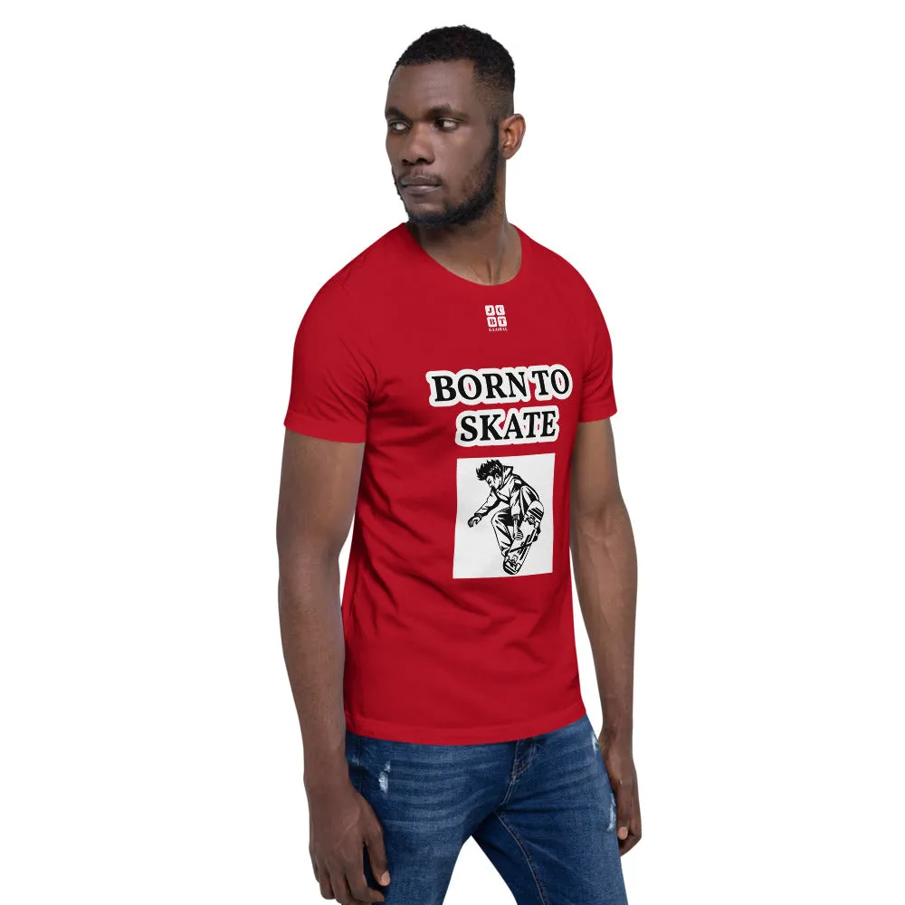 Unisex t-shirt "10101-0071 Born To Skate (White Logo)"