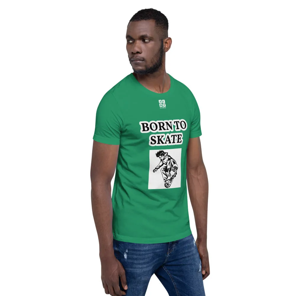 Unisex t-shirt "10101-0071 Born To Skate (White Logo)"