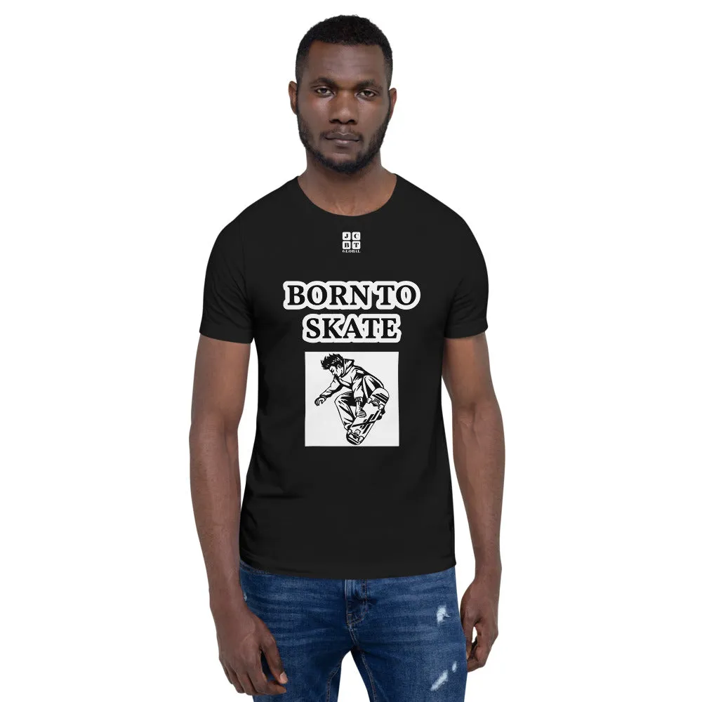 Unisex t-shirt "10101-0071 Born To Skate (White Logo)"