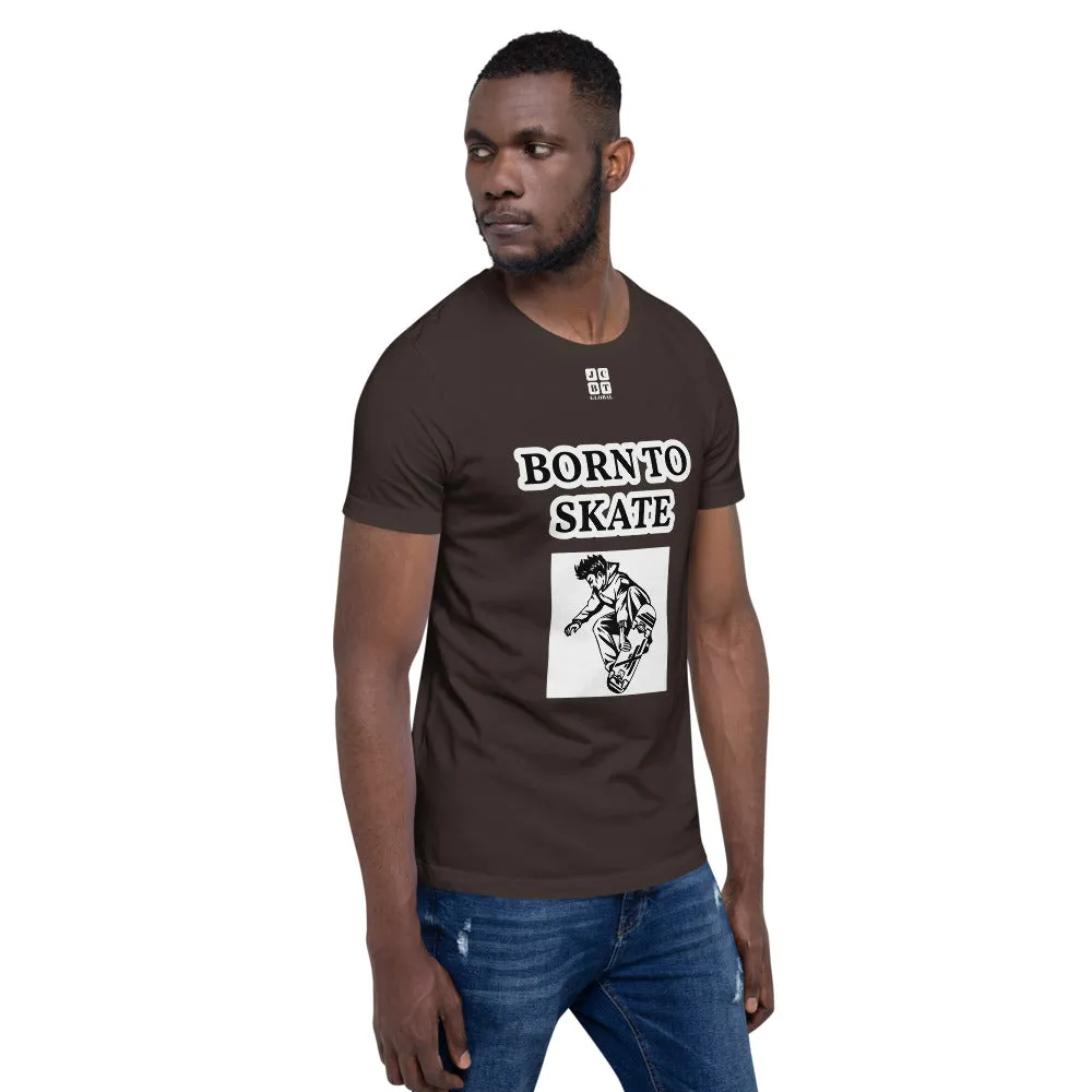 Unisex t-shirt "10101-0071 Born To Skate (White Logo)"