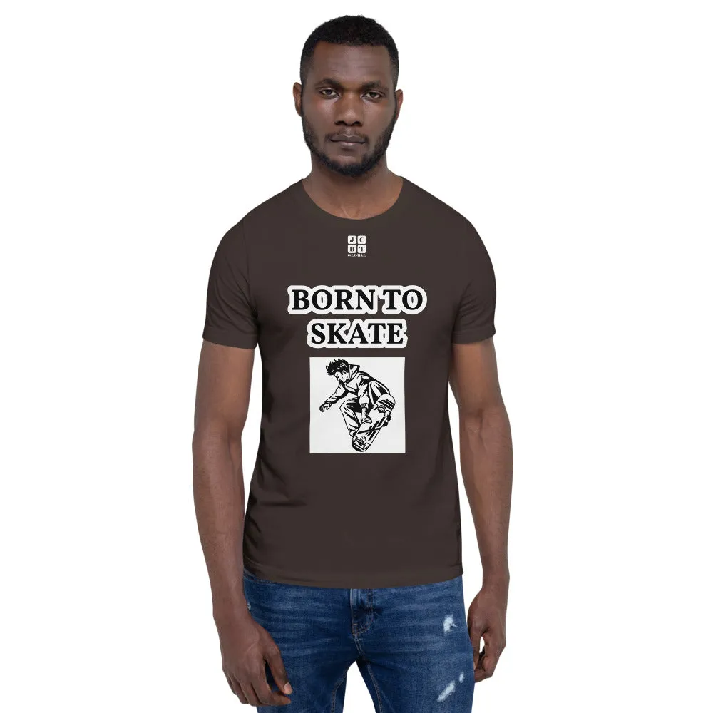 Unisex t-shirt "10101-0071 Born To Skate (White Logo)"