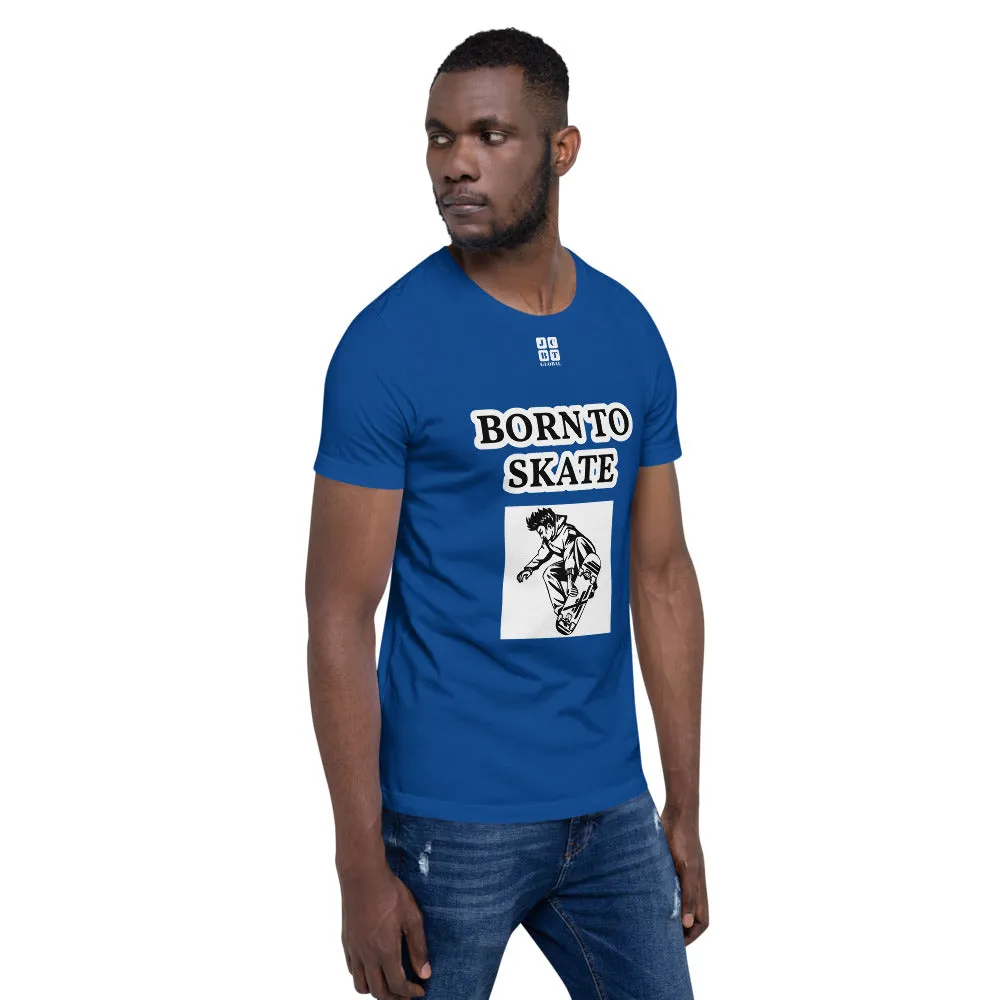 Unisex t-shirt "10101-0071 Born To Skate (White Logo)"