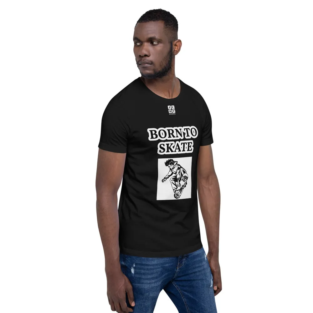 Unisex t-shirt "10101-0071 Born To Skate (White Logo)"