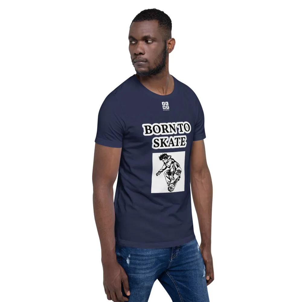 Unisex t-shirt "10101-0071 Born To Skate (White Logo)"