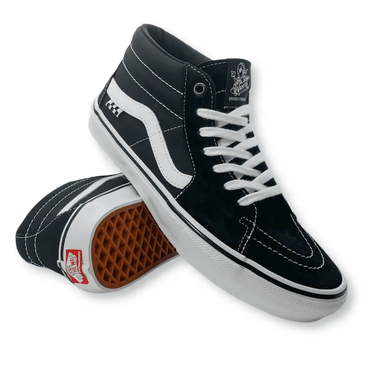 Vans Skate Grosso Black/White/Emo Leather Shoes