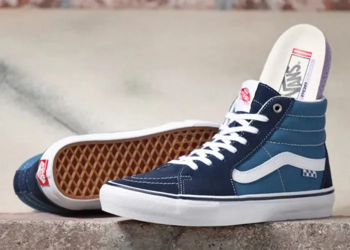 Vans Skate Sk8-Hi Shoes Navy/White
