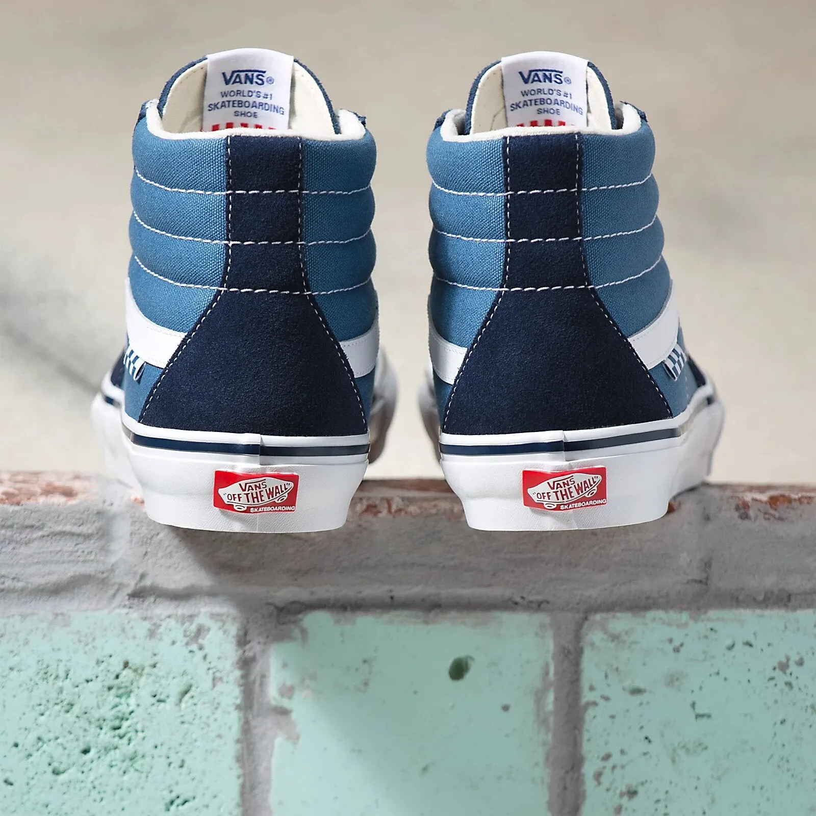 Vans Skate Sk8-Hi Shoes Navy/White