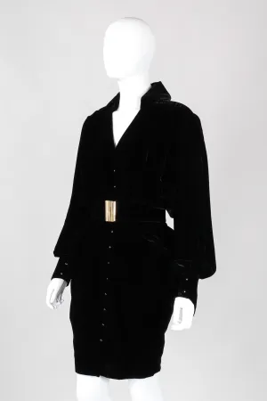 Velvet Buckle Dress