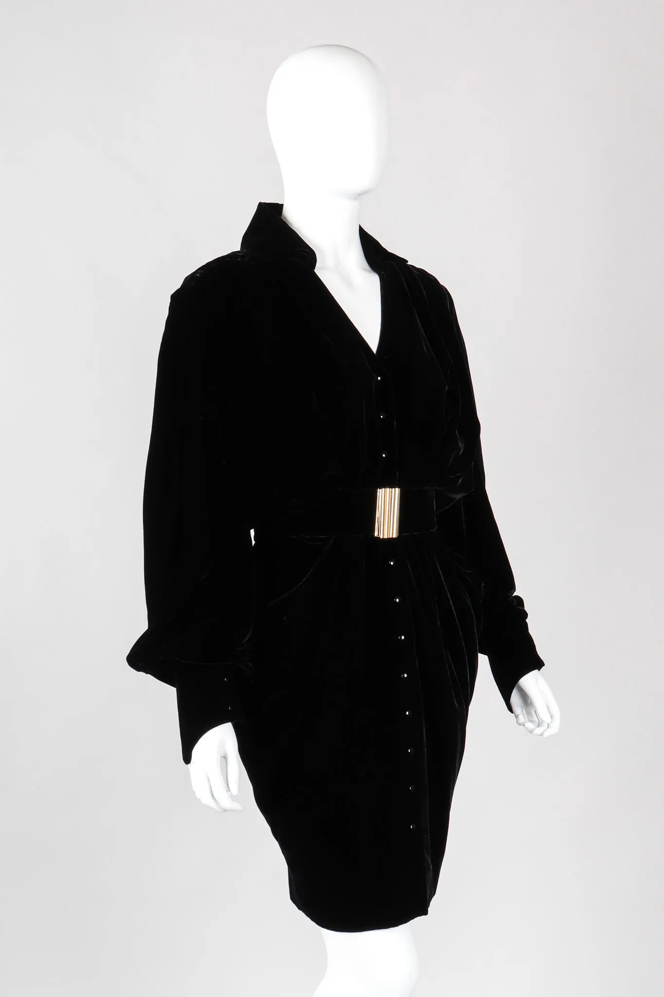 Velvet Buckle Dress