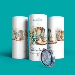 Verre en acier inoxydable Bottes de cowgirl