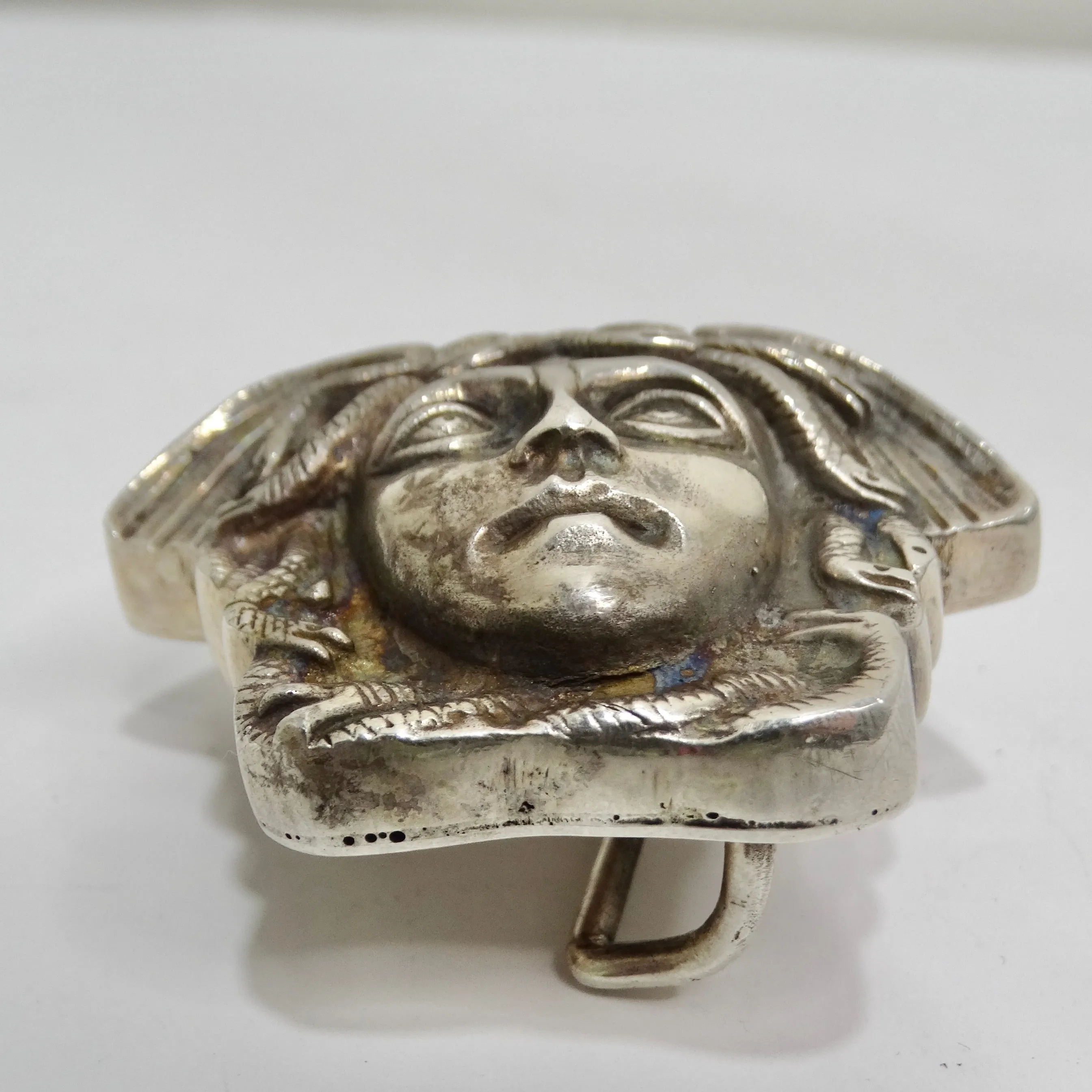 Versace Rare 1980s Silver Belt Buckle